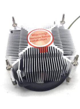 AVC170015X775铜芯CPU散热器四线调速温控网吧2U工控机双滚珠风扇