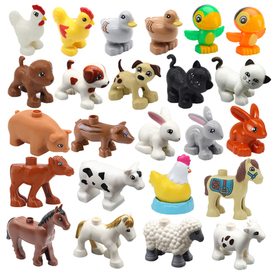 极速Big Size Building Blocks Animal Accessories Farm Figures