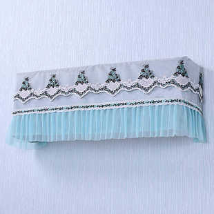 主机遮丑2p夏季空调遮风挡风布欧式套头外罩淑女冷气通用防尘罩挂