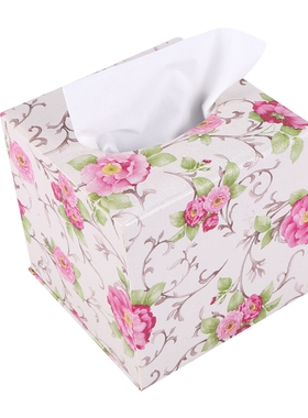 好货Durable Room Car PU Leather Square Tissue Box Paper Hold