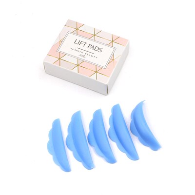 5pairs Color Silicone Eyelash Perm Pad Recycling Lashes Rods