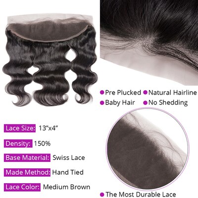 极速13x6 Lace Frontal Closure Undetectable 5x5 Transparent L
