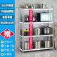 品加厚不锈钢FYF厨房置物架收纳多置物架新层落地微波炉烤架箱家