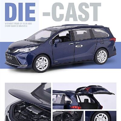 极速1:24 Sienna MPV Alloy Car Model Diecast Metal Commercial