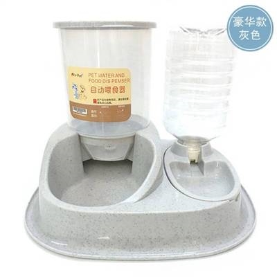 宠物自动喂食器二合一猫咪食盆猫粮狗粮大容量神器猫碗狗狗投食机