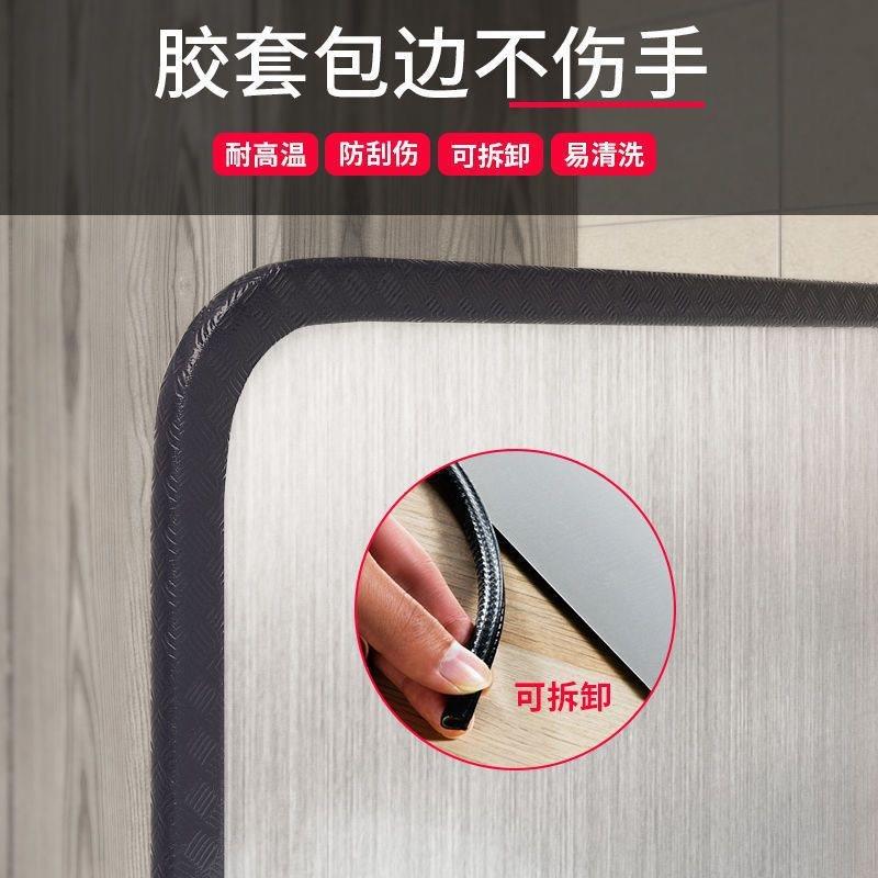 不锈钢厨房挡油板灶台炒菜防油溅挡板煤气灶耐高温加厚隔热遮挡板