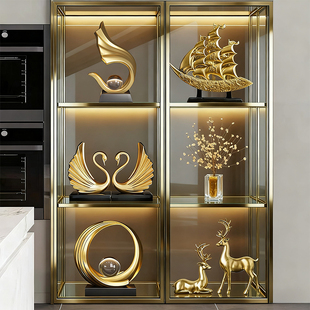 电视柜摆件客厅2025新款轻奢高档酒柜玻璃柜餐边柜高端大气上档次