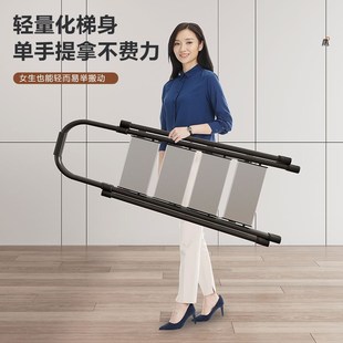 修多功能梯楼梯厂家 铝合金人字梯加厚梯子家用折叠A梯室内装