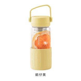 茶水分离泡茶杯子玻璃水I杯女高颜值随手咖啡杯