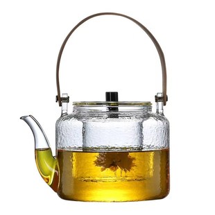 竹把提梁壶耐热玻璃蒸煮茶壶z过滤煮茶器电陶炉烧水壶泡茶壶
