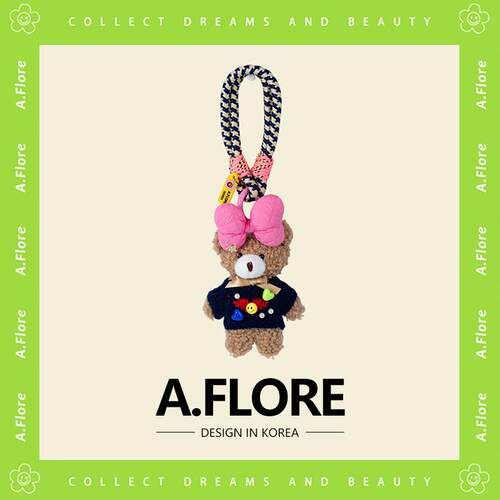 小熊毛绒公仔包包挂件A.FLORE