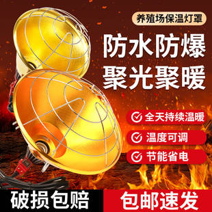 保温灯罩养殖场专用小猪仔猪取暖保温灯罩育雏取暖灯泡加热灯罩