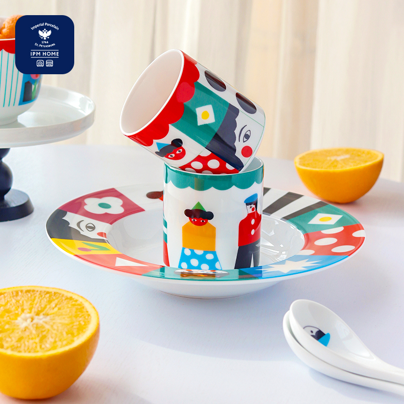 IPMHOME红脸蔷薇系列餐具套装