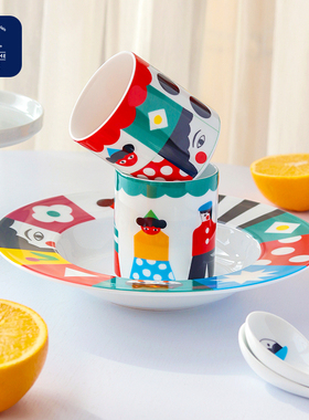 IPM HOME俄皇红脸蛋蔷薇8件套二人食餐具套装乔迁高级碗碟礼盒