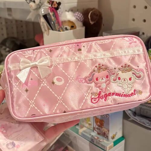 日本LORZ可爱Sugarbunnies甜点兔芭蕾兔笔袋收纳包少女心收纳包