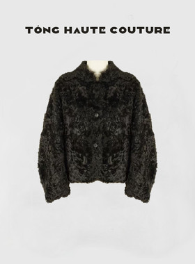 【】秋冬新款皮毛一体时尚V领百搭皮草外套 YW427