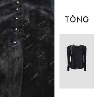 【惬风】秋季欧若封小众设计师款高级感盘口上衣 YY353