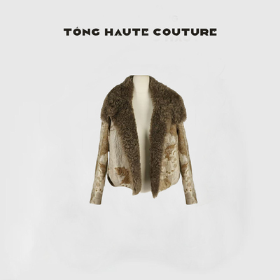 冬季新国标90白鹅绒+羊羔毛时尚鹅绒服 YW712