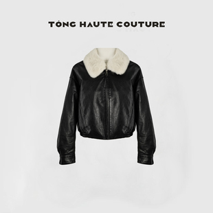 冬季新国标90白鹅绒+绵羊皮时尚皮鹅绒服 YW734