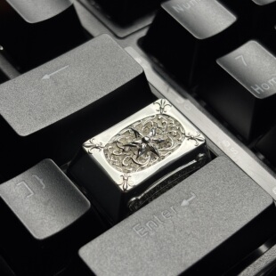 六芒星S925纯银十字架键帽机械键盘帽个性潮流时尚送礼金属键盘帽