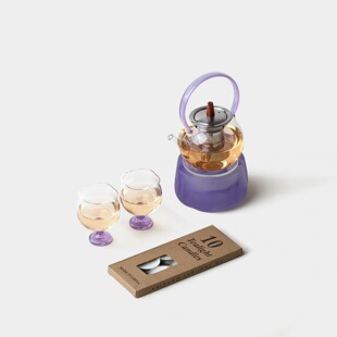 水晶玻璃温茶炉套装加厚耐热玻璃蜡烛加热温水壶高颜值女士茶具