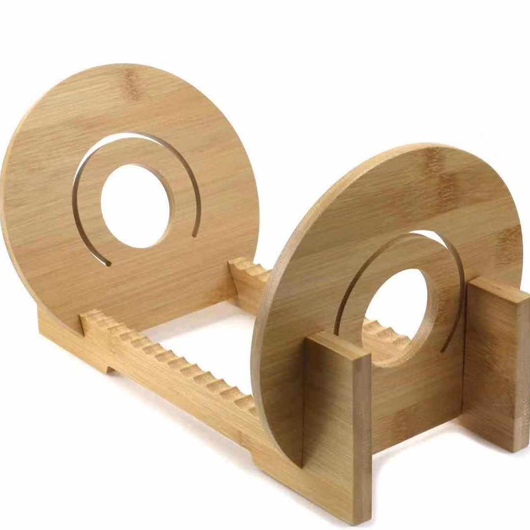 创意木质CD支架乙烯基唱片收纳展示架家用桌面专辑CD碟片收藏架