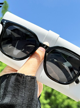 时尚黑色墨镜女高级感新款防晒防紫外线男士开车网红太阳镜