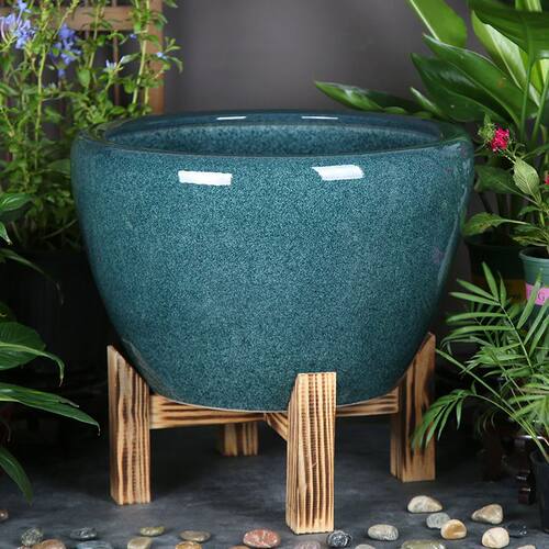 青花陶瓷缸景德镇手工养金鱼缸庭院水缸荷花盆碗莲缸家用睡莲大缸