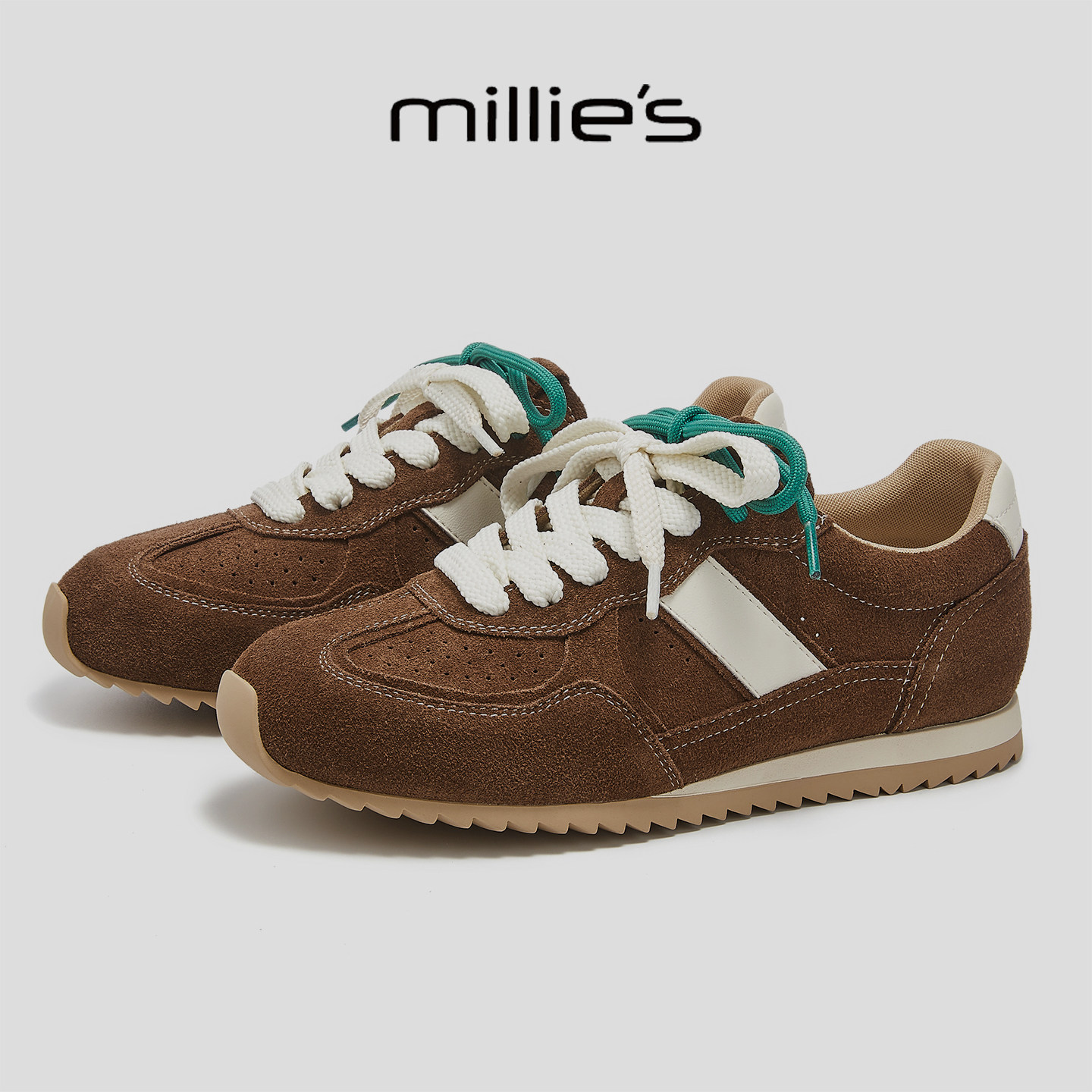 MILLIE'S/妙丽复古平跟休闲鞋
