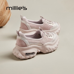 休闲老爹鞋 妙丽浅口圆头厚底欧美风糖果色户外登山时尚 MILLIE
