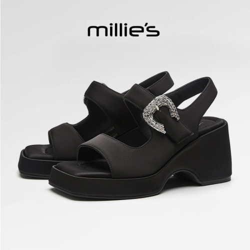 MILLIE'S/妙丽方头厚底凉鞋