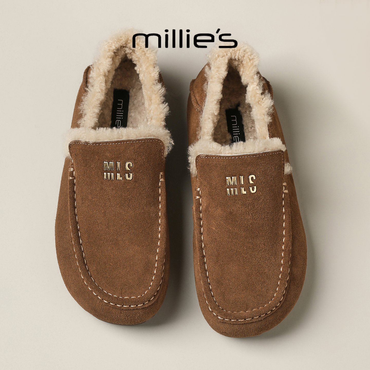 顺丰包邮妙丽加绒保暖博肯女鞋