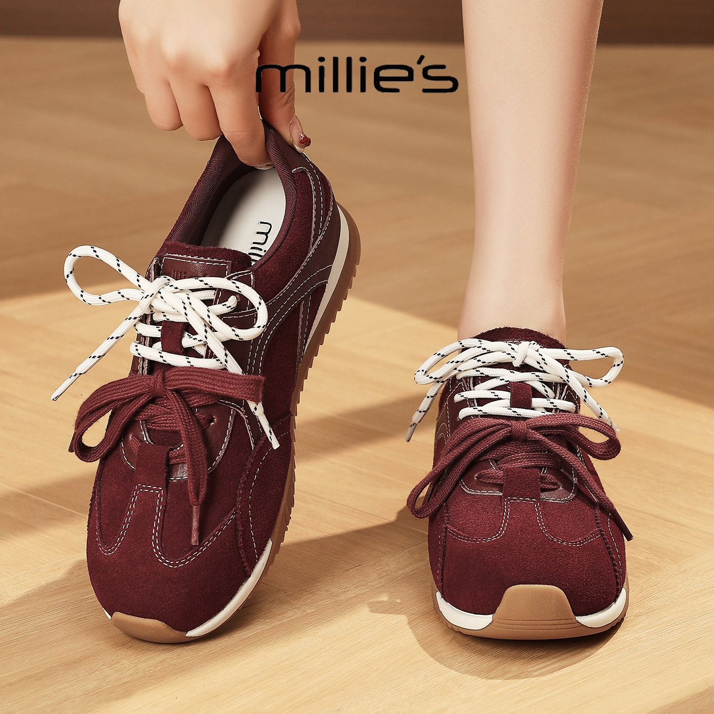 MILLIE'S/妙丽真皮休闲鞋