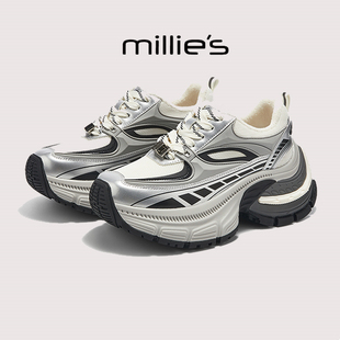 冬季 休闲老爹鞋 欧洲站黑色欧美风炸街柔软舒适时尚 millies妙丽