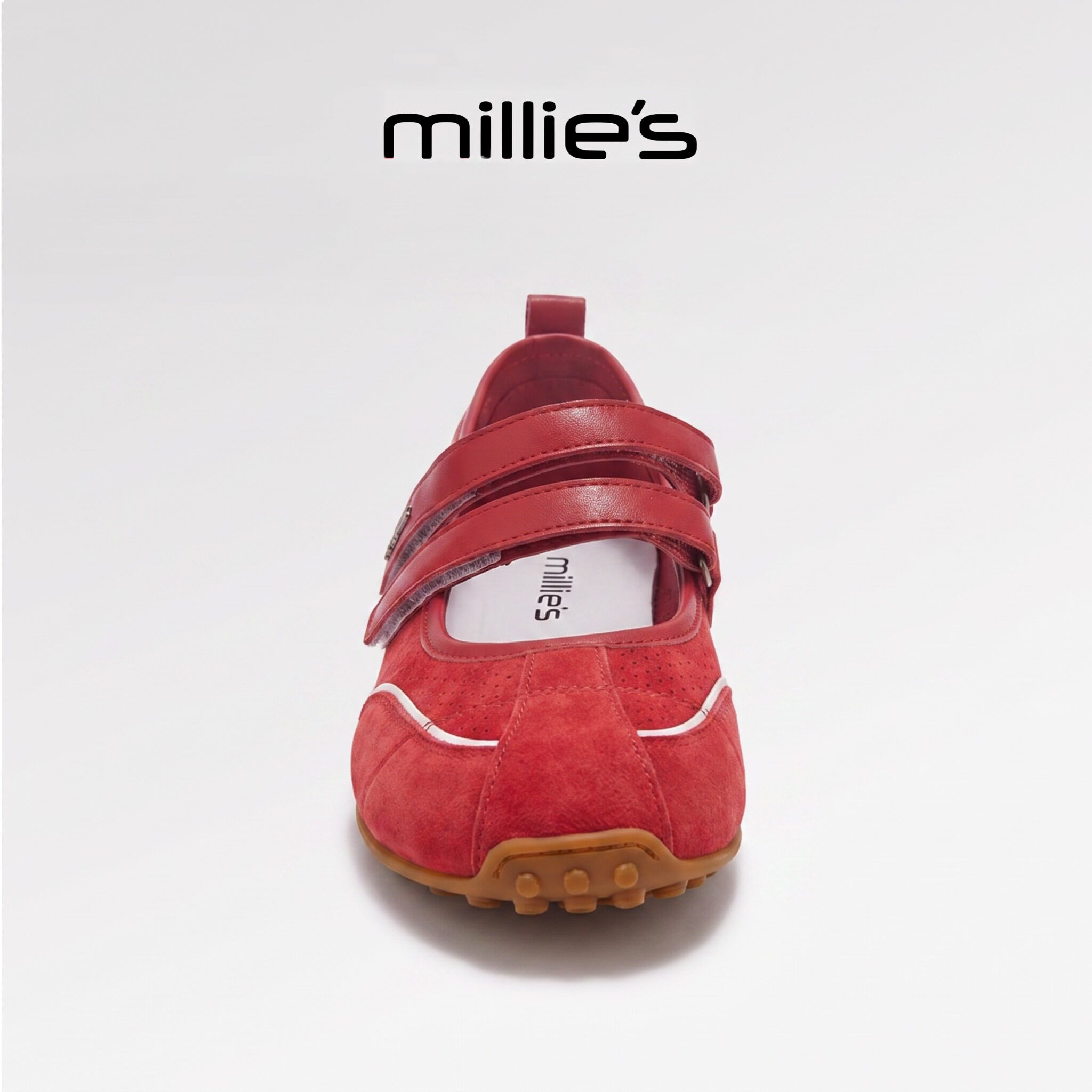 MILLIE'S/妙丽真皮厚底休闲鞋