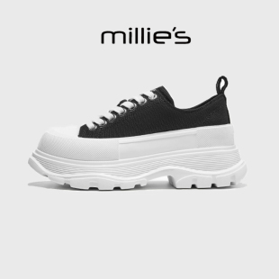 内增高厚底春秋季 妙丽女鞋 7cm增高满满大小姐驾到既视感妥妥