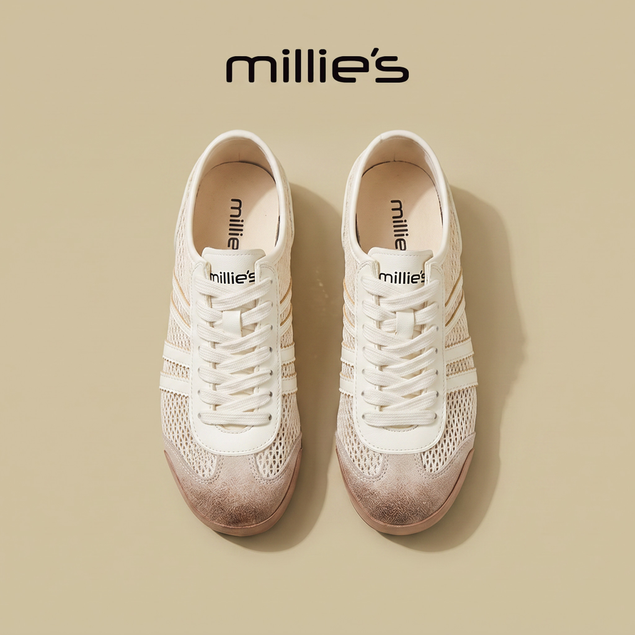 MILLIE'S/妙丽真皮平底凉鞋女