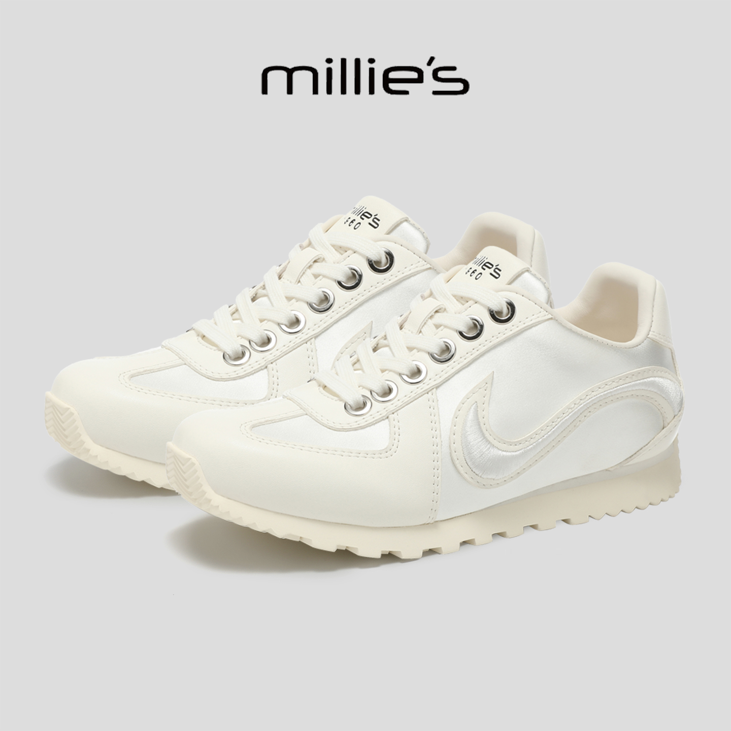 MILLIE'S/妙丽真皮德训鞋