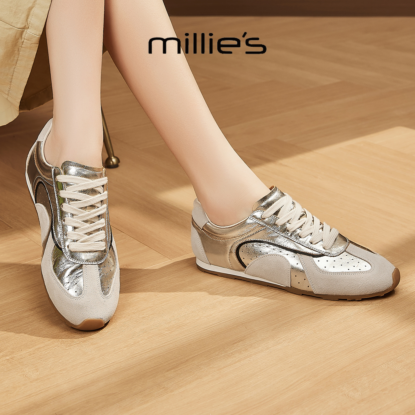 MILLIE'S/妙丽真皮休闲运动鞋