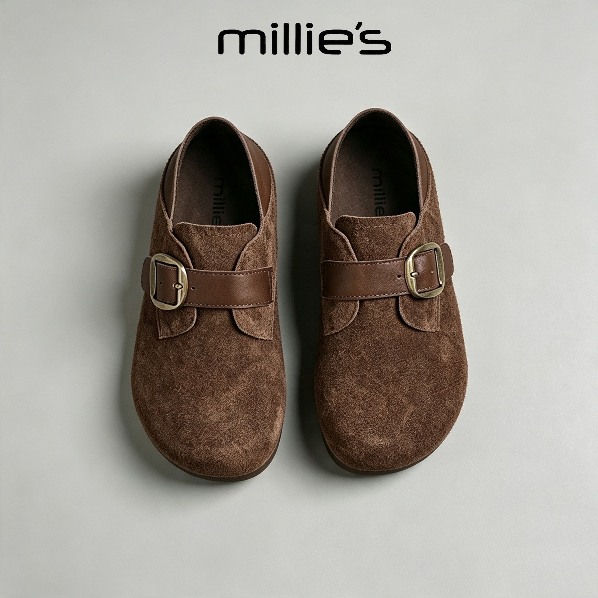 MILLIE'S/妙丽法式复古勃肯单鞋