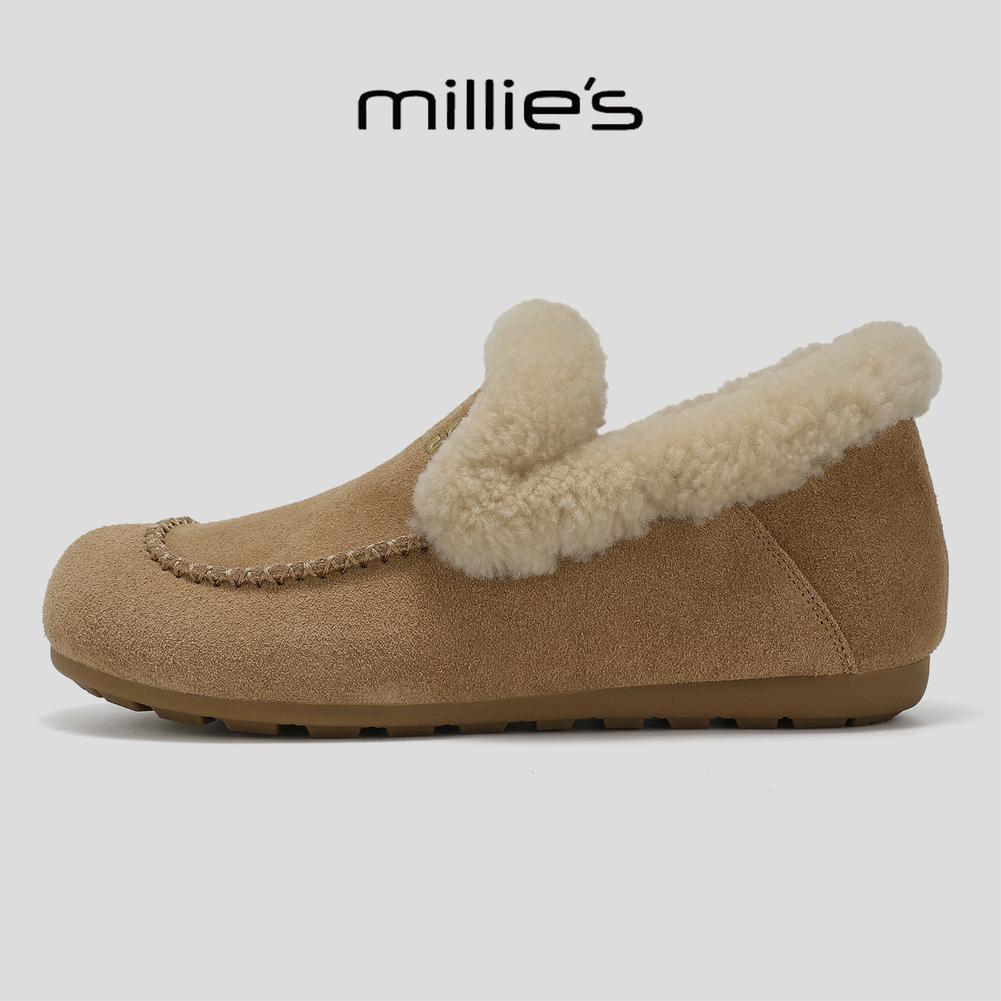 MILLIE'S/妙丽厚底毛毛鞋