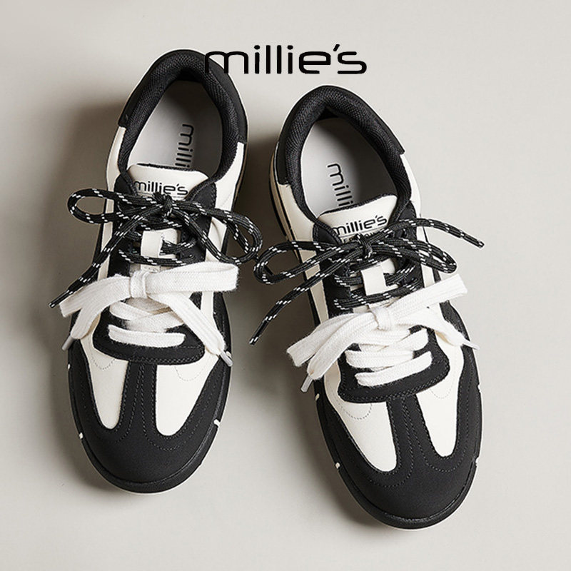 MILLIE'S/妙丽真皮德训鞋女图片