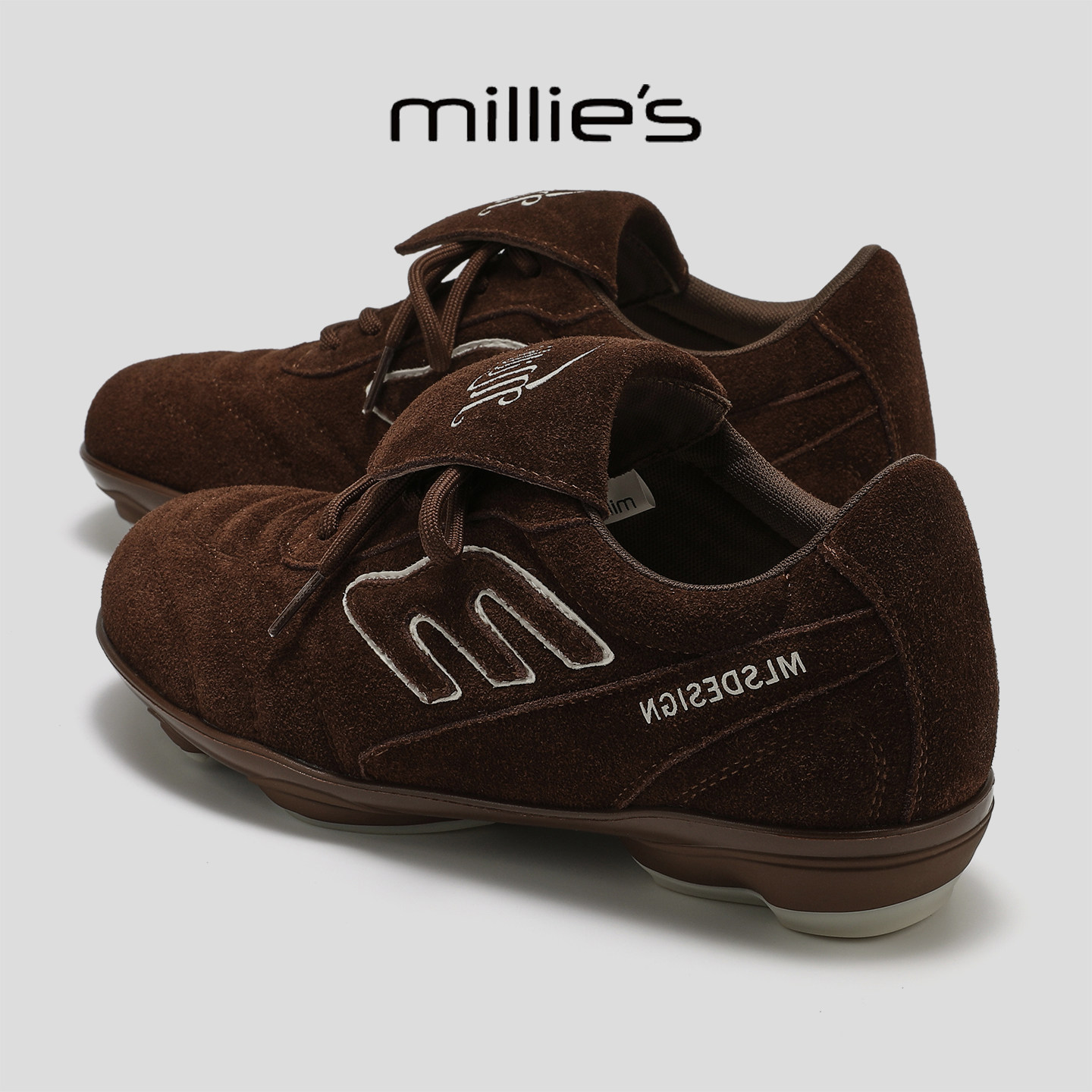 MILLIE'S/妙丽2025新款复古德训鞋女平底休闲运动板鞋百搭阿甘鞋Q,女鞋,德训鞋,淘宝优惠券,粉丝福利购,淘宝优惠卷