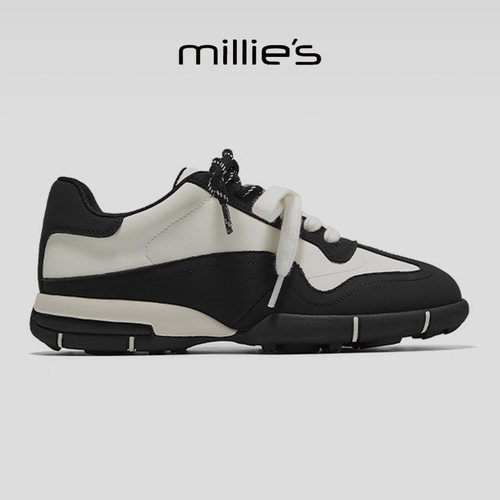 MILLIE'S/妙丽真皮德训鞋女
