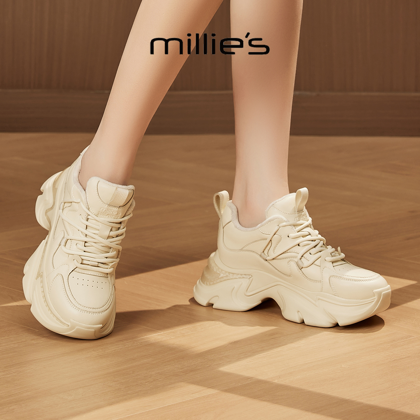 MILLIE'S/妙丽真皮女士休闲鞋