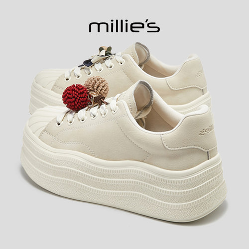 MILLIE'S/妙丽厚底轻便休闲板鞋