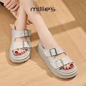 女舒适透气渔夫鞋 MILLIE 时尚 百搭休闲鞋 妙丽2025新款