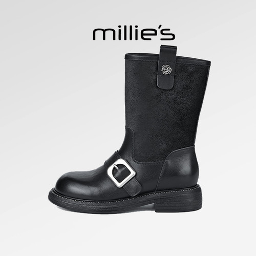 2024新款工装靴真皮皮靴时装靴