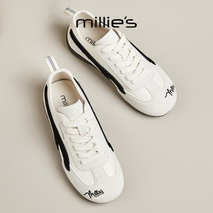 新款 妙丽春季 复古德训鞋 女百搭情侣学生休闲阿甘鞋 MILLIE 板鞋