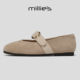 新款 妙丽磨砂皮玛丽珍鞋 春季 女平底一字扣带气质单鞋 MILLIE